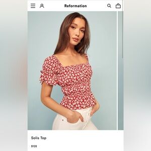 Reformation Solis Blouse NWT